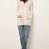 CHELSEA cardigan col v ivoire