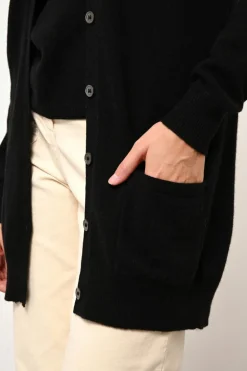 CHELSEA cardigan col v noir