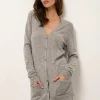 CHELSEA cardigan col v nuage chiné