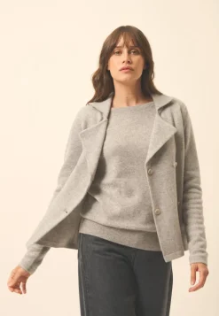 CHLOE veste col tailleur nuage chiné