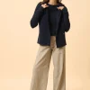 CHLOE veste col tailleur navy