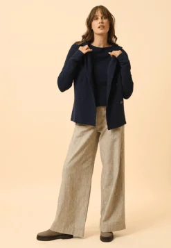 CHLOE veste col tailleur navy