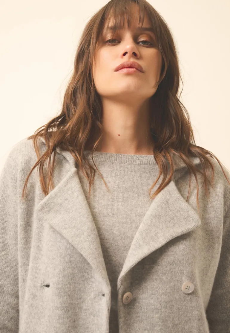 CHLOE veste col tailleur nuage chiné