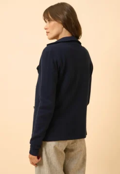 CHLOE veste col tailleur navy