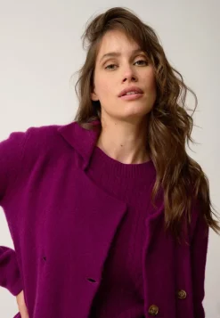 CHLOE veste col tailleur prune