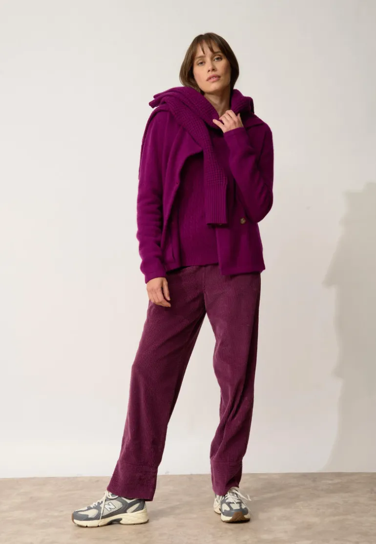CHLOE veste col tailleur prune
