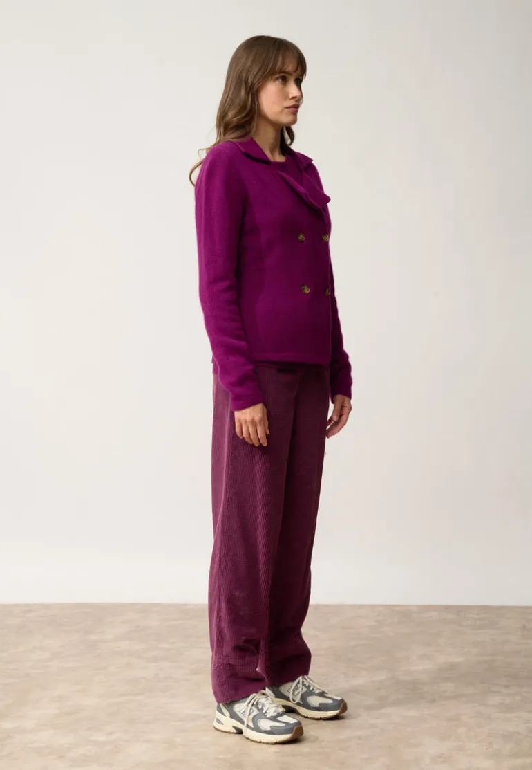 CHLOE veste col tailleur prune