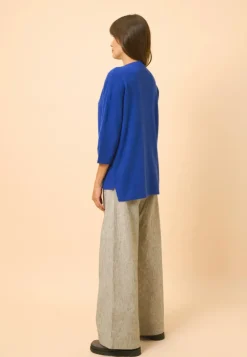 CLATT pull col rond outremer