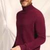 CONNOR pull col roulé mûre