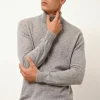 CONNOR pull col roulé nuage chiné