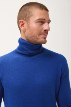 CONNOR pull col roulé outremer