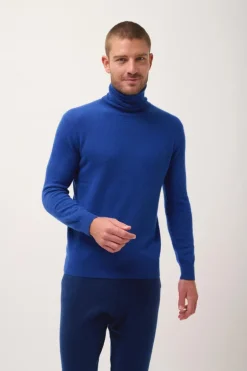 CONNOR pull col roulé outremer