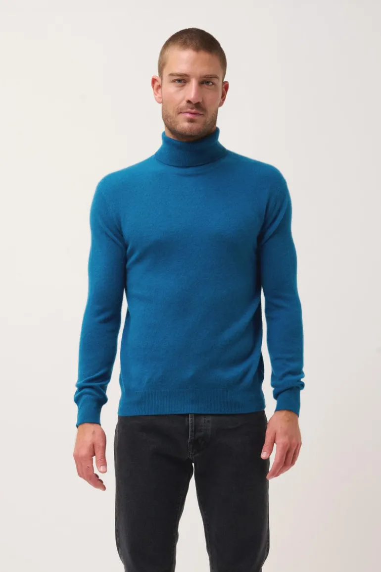 CONNOR pull col roulé paon