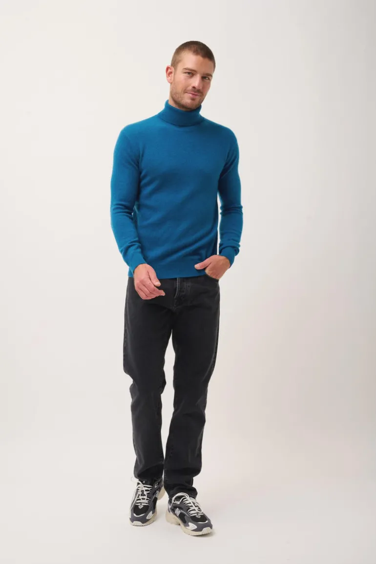 CONNOR pull col roulé paon