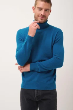 CONNOR pull col roulé paon
