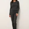 DAYAYA chaussettes anthracite chiné