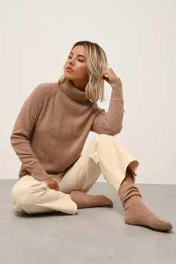 DAYAYA chaussettes camel chiné
