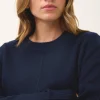 EMMA pull col rond navy