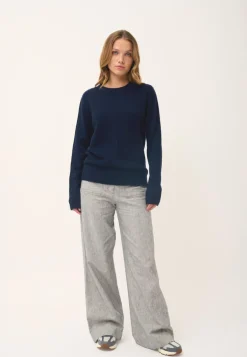 EMMA pull col rond navy