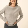EMMA pull col rond nuage chiné