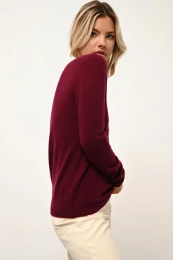 FIONA pull col bateau bordeaux
