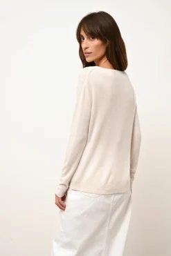 FIONA pull col bateau ivoire