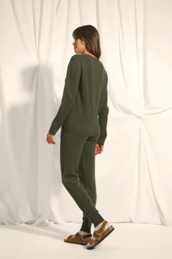 FIONA pull col bateau kaki