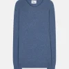 GABIN pull col rond bleu denim