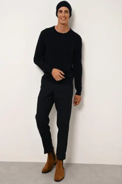 GABIN pull col rond navy