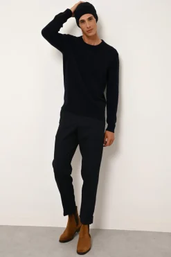 GABIN pull col rond navy
