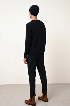 GABIN pull col rond navy