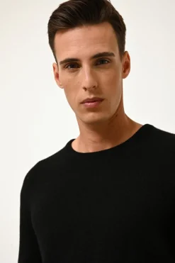 GABIN pull col rond noir