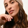 GINGER bonnet camel chiné