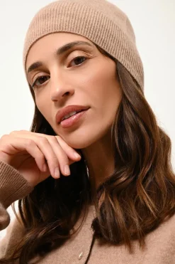 GINGER bonnet camel chiné