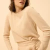 GRACE pull col bateau beige