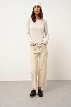 GRACE pull col bateau ivoire