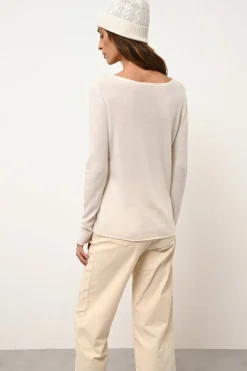 GRACE pull col bateau ivoire