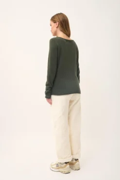 GRACE pull col bateau kaki
