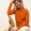 GRACE pull col bateau ocre