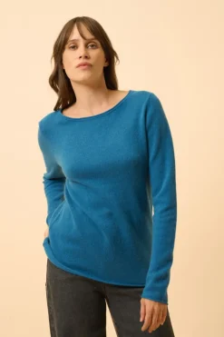 GRACE pull col bateau paon