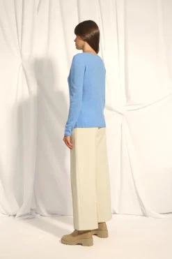 GRACE pull col bateau sky