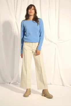 GRACE pull col bateau sky