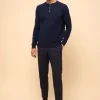 GUZMAN pull col tunisien navy