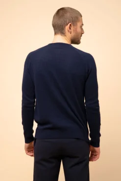 GUZMAN pull col tunisien navy