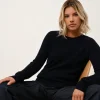 HELEN pull col rond navy