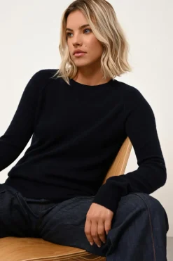 HELEN pull col rond navy