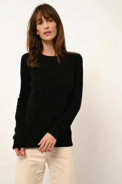 HELEN pull col rond noir