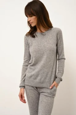 HELEN pull col rond nuage chiné