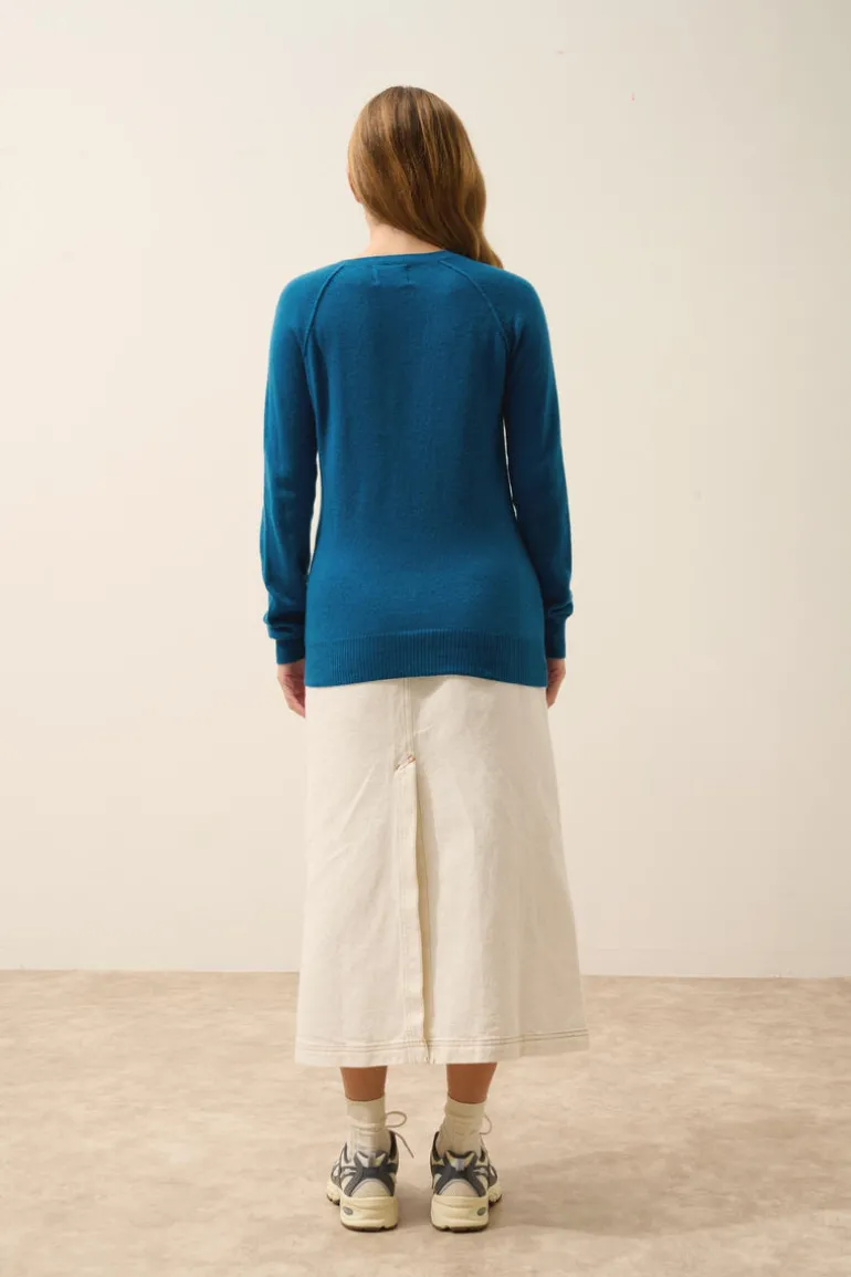 HELEN pull col rond paon