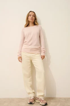 HELEN pull col rond poudre